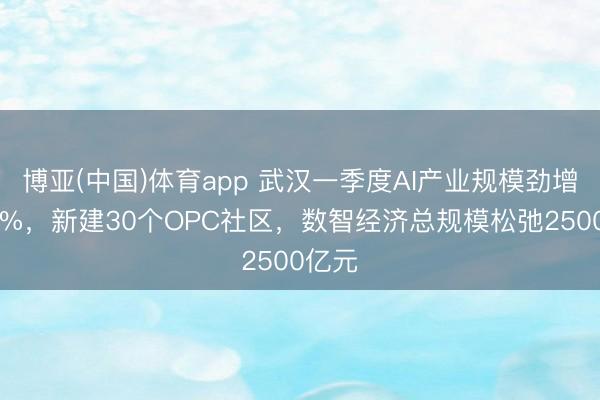 博亚(中国)体育app 武汉一季度AI产业规模劲增超30%，新建30个OPC社区，数智经济总规模松弛2500亿元